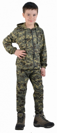 Костюм детский трикотажный ТИгР, цв СЕРО-ЗЕЛЕНАЯ ЦИФРА 100% х/б от магазина Рабочий класс