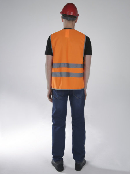 Жилет сигнальный Неон (тк.Полиэфир,100) тип 1э, оранжевый от магазина Рабочий класс