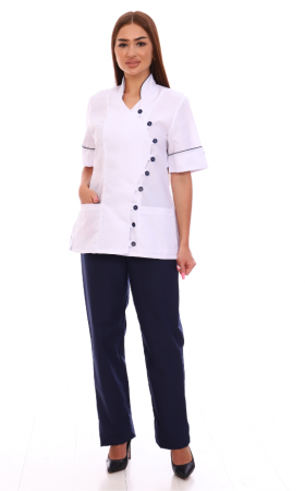 Костюм № 201 цв. Белый/Темно-синий от магазина Рабочий класс