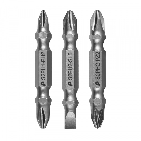 Набор бит ПРАКТИКА "Мастер"  3шт  PH2/PZ2,  PH2/PH1,  PH2/SL0.8-5  50мм, блистер от магазина Рабочий класс