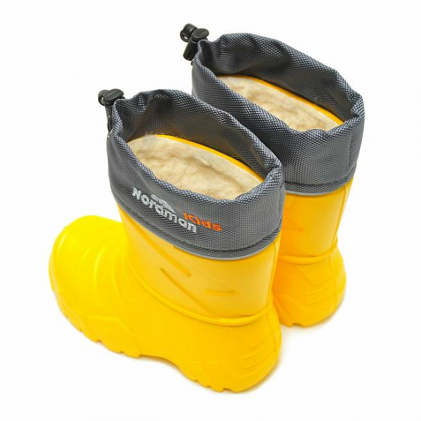 Сапоги из ЭВА Nordman Kids утепл. с манж.  цв. Желтый от магазина Рабочий класс