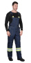 Полукомбинезон зимний ТЕРМИНАЛ синий с лимонным и СОП 50 ММ от магазина Рабочий класс