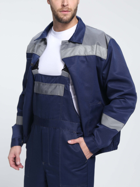 Костюм Лигор-2 СОП (тк.Смесовая,210) п/к, т.синий/серый от магазина Рабочий класс