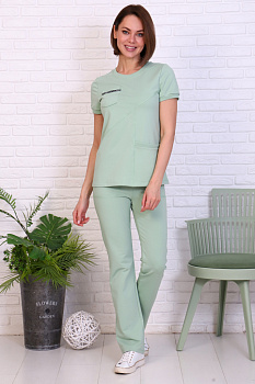 Костюм хирургический цв. Светло-зеленый мод. 197ТрК от магазина Рабочий класс
