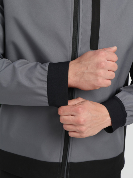 Куртка ProfLine Leader (тк.Софтшел), серый/черный от магазина Рабочий класс