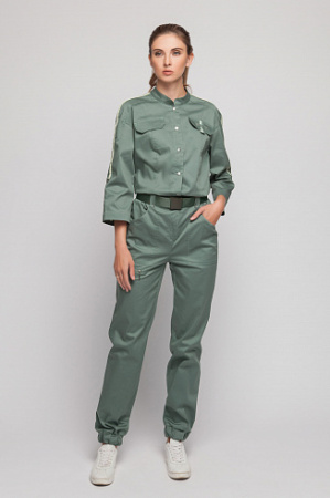 6-6117 3/4 Комбинезон женский Аква Ремень  от магазина Рабочий класс