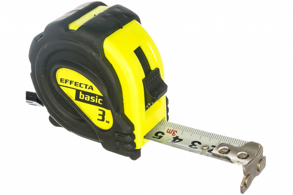 Рулетка Effecta Basic 3 м/19 мм с магнитом от магазина Рабочий класс