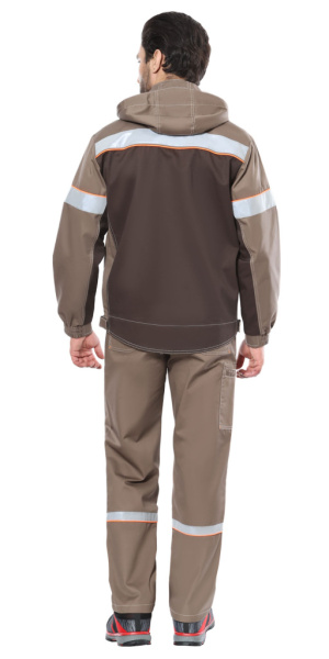 Костюм СИРИУС-РОДОС куртка, полукомбинезон св.коричневый с т.коричневым от магазина Рабочий класс