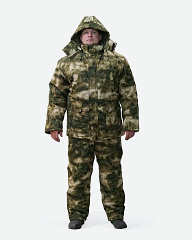 Костюм зимний Рыбак т/с рипстоп+флис 180г/м цв. Мох от магазина Рабочий класс