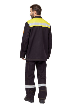 Костюм сварщика мужской летний "Файмер 2" цвет черный/желтый от магазина Рабочий класс