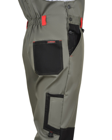 Полукомбинезон СИРИУС-СТАН цв. оливковый с черной и красной отделкой от магазина Рабочий класс