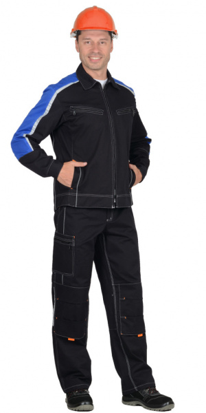 Костюм Джет с п/к (темно-синий/василек) от магазина Рабочий класс