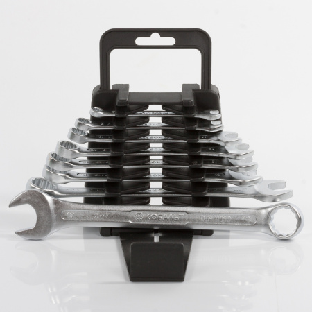 Набор ключей комбинированных КОБАЛЬТ 6,8,10,12-14,17,19 мм (8 шт.) держатель от магазина Рабочий класс