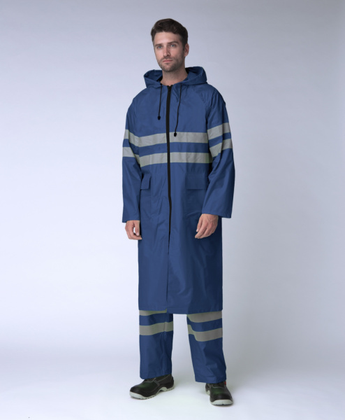 Плащ влагозащитный цв. синий с СОП от магазина Рабочий класс