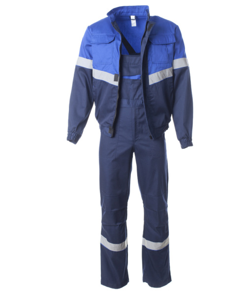 Костюм летний ОРИОН куртка, полукомбинезон, цв. т.синий с васильком, СОП от магазина Рабочий класс