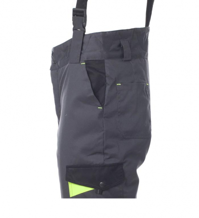 Костюм зимний КОРВЕТ с СОП, куртка+брюки цв. серый/черн./лимон от магазина Рабочий класс