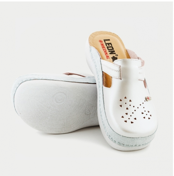 Сабо женские LEON Medikal цв. Перламутр от магазина Рабочий класс