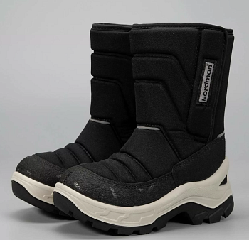 2-2002-D01/Сапоги зимние дошкольные Nordman Lumi 2.0 на липучке цвет чёрный  от магазина Рабочий класс