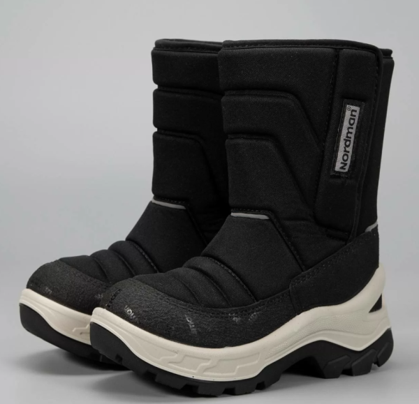 2-2002-D01/Сапоги зимние дошкольные Nordman Lumi 2.0 на липучке цвет чёрный  от магазина Рабочий класс