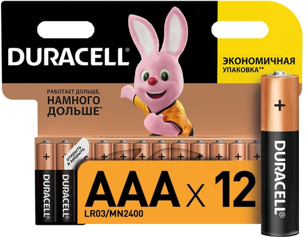 DURACELL MN2400 AAA LR03 отрывной 2*6 BL12 12/120 BASIC от магазина Рабочий класс