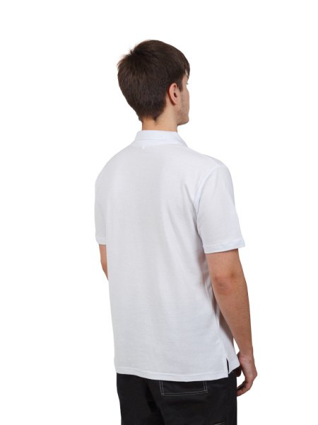 Рубашка-поло белая от магазина Рабочий класс