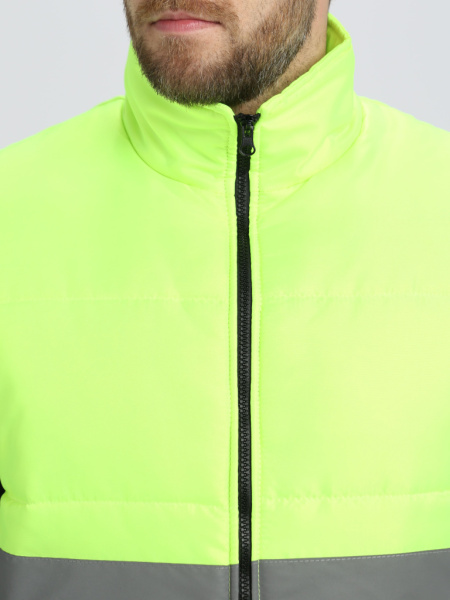 Жилет утепленный сигнальный Ярксион СОП (тк.OxLine,90), лимонный от магазина Рабочий класс