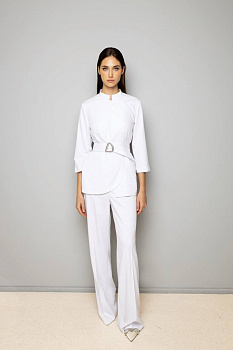 Костюм L063/N061 женский Агас, рукав 3/4 цв. белый  от магазина Рабочий класс