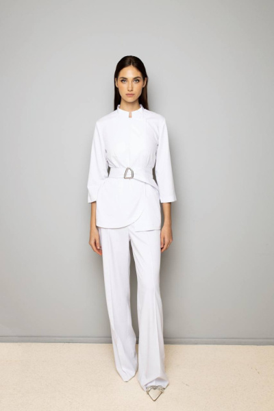 Костюм L063/N061 женский Агас, рукав 3/4 цв. белый  от магазина Рабочий класс