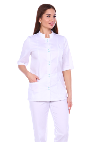 Костюм женский № 63 Сатори Спандекс, цв.Белый от магазина Рабочий класс