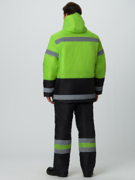 Костюм зимний Дорожник (тк. Оксфорд) брюки, цв. лимонный/черный  от магазина Рабочий класс