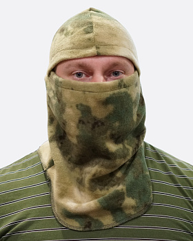 Подшлемник флисовый, цв. мох, вырез под глаза от магазина Рабочий класс