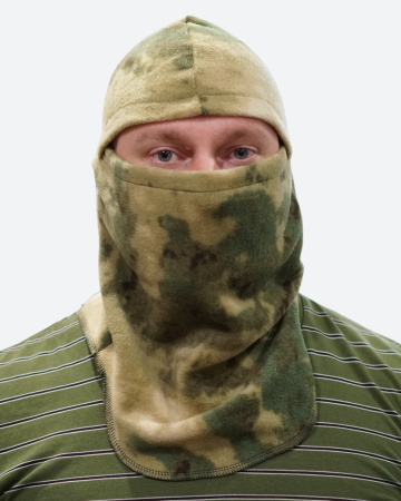 Подшлемник флисовый, цв. мох, вырез под глаза от магазина Рабочий класс