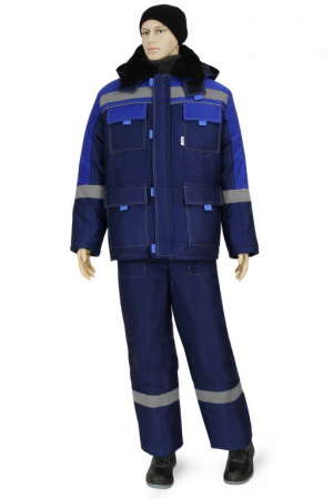 Фото Костюм зимний утепленный НОВА, куртка +п/к, цв. синий, васильковый от магазина Рабочий класс Костюм зимний утепленный НОВА, куртка +п/к, цв. синий, васильковый от магазина Рабочий класс