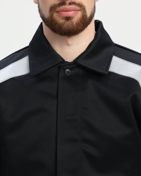 Костюм сварщика с усилением Арсенал-СОП 3 кл.защиты (тк.Хлопок-ОП,490) брюки, черный от магазина Рабочий класс