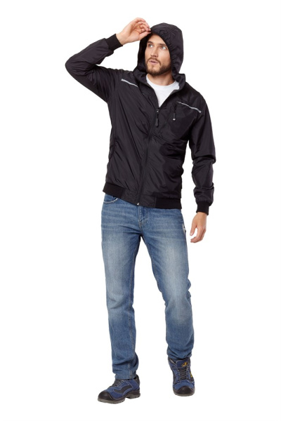 Куртка-ветровка Аксель Кмф, цв. хаки/черный от магазина Рабочий класс