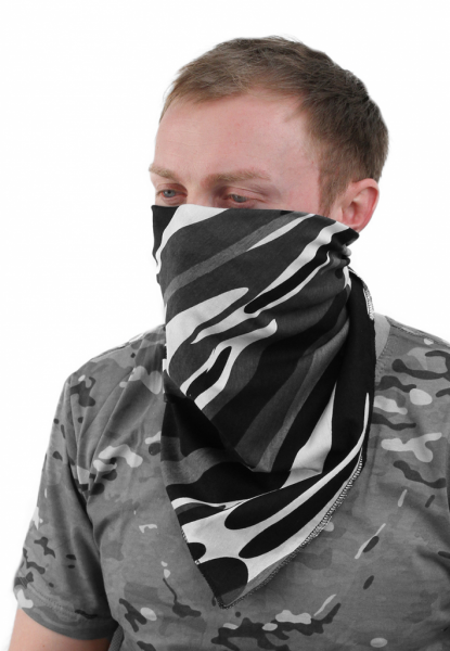 Косынка-бандана серые расцветки от магазина Рабочий класс