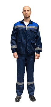 Костюм антистатический "Электрон" синий/василек (летний) от магазина Рабочий класс
