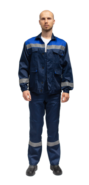 Костюм антистатический "Электрон" синий/василек (летний) от магазина Рабочий класс
