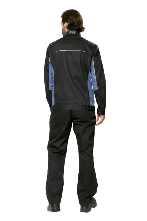 Куртка рабочая мужская летняя Шелби (Shelby) цвет черный/маренго от магазина Рабочий класс