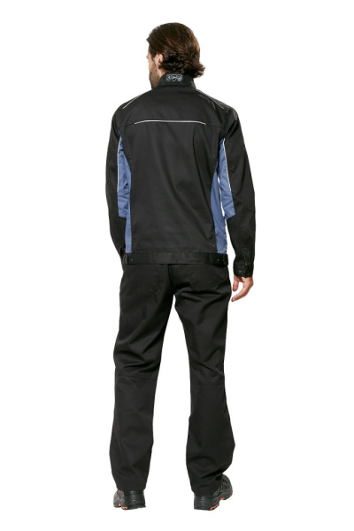 Куртка рабочая мужская летняя Шелби (Shelby) цвет черный/маренго от магазина Рабочий класс