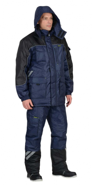 Фотон, костюм зимний, куртка дл. брюки т. син.+черный от магазина Рабочий класс