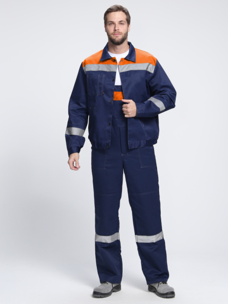 Костюм Легион-2 СОП (тк.Смесовая,210) п/к, т.синий+оранжевый от магазина Рабочий класс