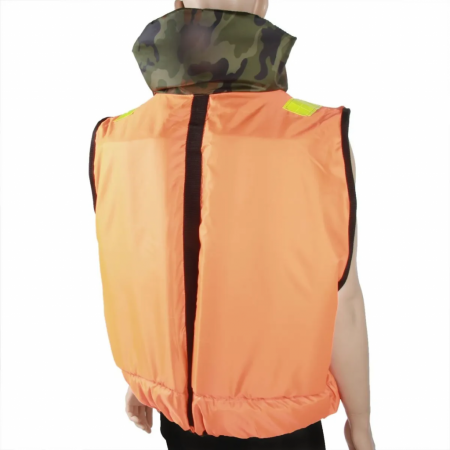 Жилет спасательный с подголовником (двусторонний) Капитан супер 120 кг от магазина Рабочий класс