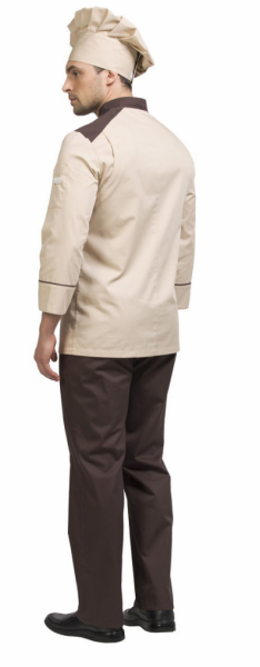 Костюм шеф-повара "ГУСТАВО" цв. бежевый от магазина Рабочий класс