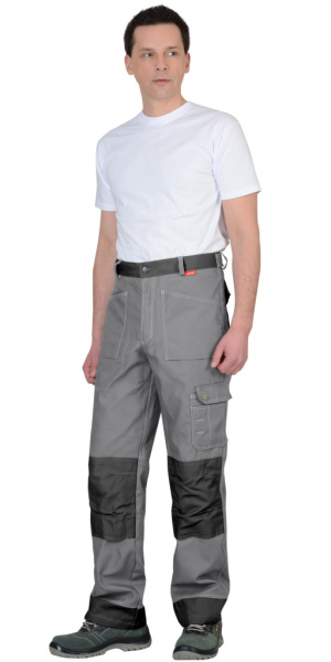 Брюки СИРИУС-ВЕСТ-ВОРК ср.серый с т.серым пл. 275 г/кв.м от магазина Рабочий класс