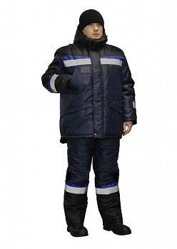 Костюм зимний Градус, куртка+п/к, тк. Оксфорд, цв. синий+васильк. от магазина Рабочий класс