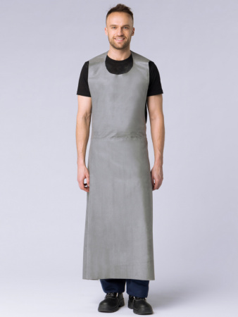 Фартук с КЩС пропиткой тип Б (тк. Хлопок-прорезиненный, 500) цв. Серый от магазина Рабочий класс