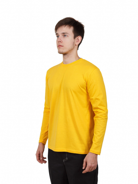 Футболка мужская с длин. рукавом цв. желтый от магазина Рабочий класс