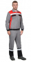 Куртка 4120 с СОП (средне-серая с красным) от магазина Рабочий класс