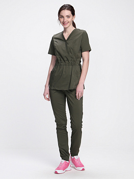 Костюм женский хирургический Модерн-004, цв. хаки от магазина Рабочий класс